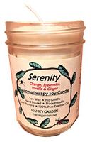 Hank's Garden Serenity Aromatherapy Body Room Mist Spray - Orange, Spearmint & Vanilla 100% Pure Essential Oils, All Natural, Vegan, Organic, Biodegradable, Non GMO (8 oz - Soy Candle Jar)