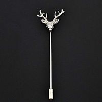 Men Women Lapel Flower Pearl Rhinestone Boutonniere Stick Brooch Pin Wedding Popular Novelty Aesthetic Jewelry Girls Girl Design Style Womans | Color - #11