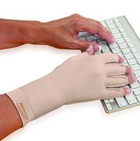 Norco Therapeutic Compression Edema Glove. Indications - Swelling and Arthritis Pain for Women and Men. Fingerless. Soft Stretchy Fabric for Warmth. Outside Seams for Comfort. Right Large.