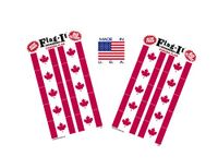 Made in The USA! 2 Packs of Flag-It Canada Flag Stickers, 100 Canadian Sticker Decals