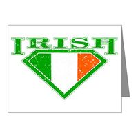 Note Card Irish Superman Crest Luck of Irish
