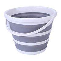 Weemoment Collapsible Bucket With Handle,Foldable Round Tub,Silicone Portable Fishing Water Pail,Collapsible Bowls For Hiking, Backpacking, Camping And Outdoor Survival 10L