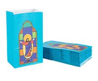 Party Treat Bags - 36-Pack Gift Bags, Religious Party Supplies, Paper Favor Bags, Recyclable Goodie Bags for Kids, Jesus Design, 5.1 x 8.75 x 3.25 Inches