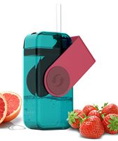 asobu Juicy Drink Box The Ultimate Unbreakable Reusable 10oz Water Bottle for Kids Bpa Free (Red)