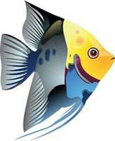 HotSaleStore Sticker Seals 48 Beautiful Tropical Fish!!! Sticker Label Envelope Seals 1.2" Round