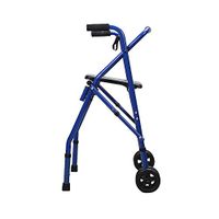 Walker Aid Stand-up Rack/Lower Limb Walker/Four-Legged Crutches Walking Frame Aluminum Alloy Walker Push Walker Adjustable Height Foldable Seat