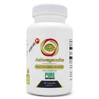 Pure Nootropics - Ashwagandha (KSM-66®) 300 mg Veggie Capsules (90 Veg Caps) | Stress & Anxiety Relief Herbal Supplement | in House & Rigorous 3rd Party Testing for Higher Purity & Potency