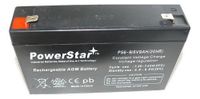 6 Volt 9 amp Hour Rechargable Alarm Battery for MX-06070 Dual Lite ML5S12