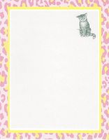 Cat Stationery Printer Paper 26 Sheets