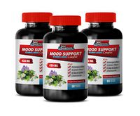 Stress Guard - Mood Support Complex - Vitamins and Herbs - Stress and Anxiety Relief - Premium Blend - Chamomile Flower Powder - 3 Bottles (180 Capsules)