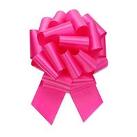 Pull String Bows 5 Inch 20 Loops Hot Pink Pkg/10
