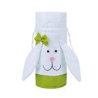 Elevin(TM) Easter Candy Bag Easter Rabbit Trousers Gift Candy Bag case Creative Present Home Accessory Decorative Gift Bag (Green 1-10cm20cm)