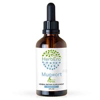 Mugwort A120 Alcohol Herbal Extract Tincture, Organic Mugwort (Artemisia vulgaris) Dried Herb (4 fl oz)