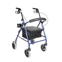 Complete Medical Transport Chair 22 Bariatric with Rear Flat Free Wheels, Red, 42.8 Pound