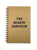 Wire Bound Writing Journal Funny Journal - Tax Season Survivor