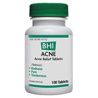 MediNatura BHI Acne Relief Natural, Safe Homeopathic Relief - 100 Tablets