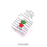 Wingbind Hot Water Bottle Warm Water Bag Mini Cartoon Pattern Small Portable Reusable Hands Warmer for Women Girls