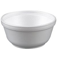 Dart 12B32 4.6" Top And 2.9" Bottom Diameter, 2.2" Height 12 oz White Insulated Foam Bowl