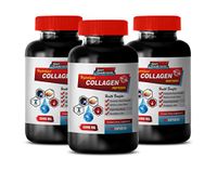 Whole Health Diet - HYDROLYZED Collagen PEPTIDES 3000 MG - Skin Hair and Bone Health - Natural Formula - Collagen Capsules for Women - 3 Bottles (360 Capsules)