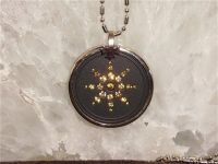EHM Energy Balance Pendant - Negative Ion Balance Power - Volcanic Lava Nano- Fusion Charm - Electromagnetic Field Protection & Energy Biofield Treatment Aid (Gold)