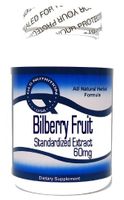 Bilberry Fruit Standardized Extract 60mg 200 Capsules ^GLS