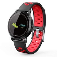BOND F4 Smartwatch Pulsometer Activity Tracker Smart Watches Blood Pressure Heart Rate Monitor Smart Watch for Android iOS Phone (RED)