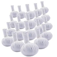 Pack of 20 Large Thai Spa Herbal Massage Compress Ball Warm Hot Therapy LUK Pra KOB 200 g.