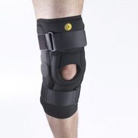 Corflex Cooltex Hinged Patella Baja Stabilizing Brace-M - Open Popliteal - Black