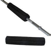 Barbell Pad Gel Neck and Shoulder Protective Supports Weight Lifting Barbell Protector Mat for Squats, Lunges and Hip Thrusts, Fits Olympic and Standard Barbells(Black)