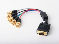 FYL Atlona VGA Male to RGBHV Component BNC/RCA Breakout Video Adapter AT19082-ADM