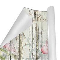 Gift Wrapping Paper Roll Vintage Flower Floral for Birthday,Holiday,Wedding,Baby Shower Gift Wrap - 3Rolls - 58inch x 23inch Per Roll