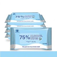 60 Pieces 75% Alcohol Wipes, Wet Wipes, Disinfection Wipes , Kill 99.99% of Germs Cleaning Wipes