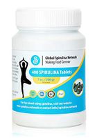 Spirulina Tablets - 400 x 500mg Spirulina Powder in Each - Certified Raw Natural Gluten-Free Kosher and Vegan Protein Superfood - Non-GMO - Fair Trade Supplement For Diet and Improved Nutrition