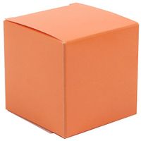 JAM PAPER Glossy Gift Boxes - 2 x 2 x 2 - Orange Glossy - 10/Pack
