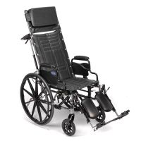 Reclining Manual Wheelchair (Invacare Tracer SX5 Recliner w/Desk-Length Arm and Elevated Legrests - Size 16 x 16)