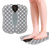 ZJH EMS Electric Foot Massager USB Rechargeable Foot Muscle Trainer Heat for Foot Relaxation and Fatigue Relief, Improve Blood Circulation