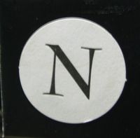 Hallmark TP9127 Inital Letter N for Monogramed Note Cards
