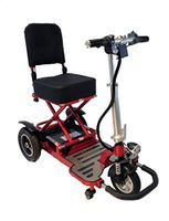 Enhance Mobility Triaxe Tour Folding 3-Wheel Mobility Scooter with Carry Bag and Basket
