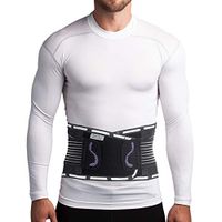 ORTONYX Sport Back Brace for Women & Men - Ultra Light Breathable Lumbar Support Belt - XXL (Waist 42"-48") Black