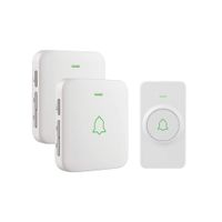Wireless Door Bell, AVANTEK Mini Waterpoof Doorbell Chime Operating at 1000 Feet with 52 Melodies, 5 Volume Levels & LED Flash