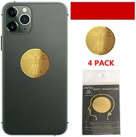 EMF Protection Cell Phone Sticker Anti Radiation Protector, Negative Ions EMF Blocker for Mobile Phones,Laptop and All Electronic Devices (4 Pack)