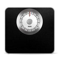 Bathroom scale Professional Mechanical Scale Reliable Read accurately, Stable Metal Platform No Battery Required High Capacity kg, lbs (Black, White)