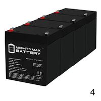 Mighty Max Battery 12V 5AH Battery Replacement for IM1240, BG-1250F1, HR1222W - 4 Pack Brand Product
