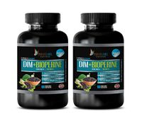 Estrogen Control - Fat Burner Supplements for Women - DIM + BIOPERINE Estrogen Blocker for Men and Women - Broccoli Extract Capsules - 2 Bottles 120 Vegetable Capsules