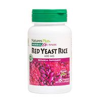 NaturesPlus Herbal Actives Red Yeast Rice - 600 mg, 60 Vegan Capsules - Maximum Potency Herbal Supplement, Cholesterol Support - Vegetarian, Gluten-Free - 60 Servings
