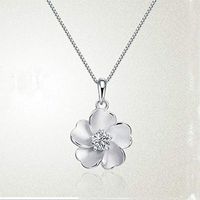 Zircon Vintage Chain For Charm Women Zircon Jewelry Peach Necklace Pendant Prom Woman Pretty Beautiful Bright For gift Lovely Elegant Jewerly Aesthetic