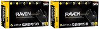 SAS Safety 66519 Raven Powder-Free Nitrile Disposable Glove, X-Large, 6 mil Thick (Pack of 100) Pack of 2