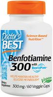 Best Benfotiamine, 300 mg, 60 vcaps by Doctors Best (Pack of 6)