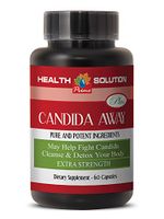 Anti Yeast Capsules - Candida Away Plus - Candida Cleanse Pills - 1 Bottle 60 Capsules