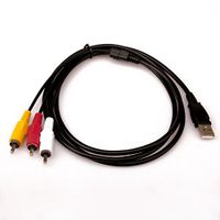 WinnerEco New 1.5m 5ft USB Male A to 3 RCA AV A/V TV Adapter Cord Cable Audio AV Cable